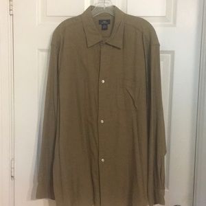 Men’s XL Dress Shirt, brown by Brooks Brothers